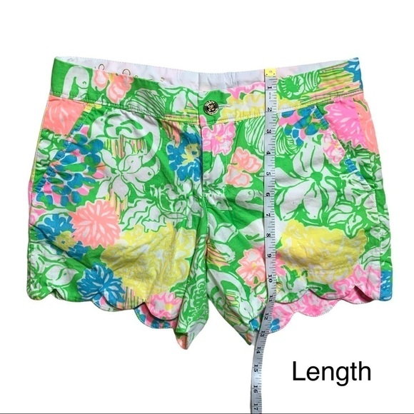 Lilly Pulitzer Buttercup Shorts Hibiscus Stroll Size 00 - Picture 12 of 16